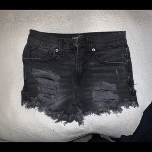 Express short black shorts
